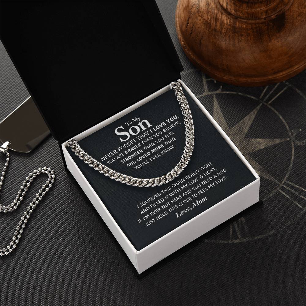 Perfect Gift For Son Cuban Link Chain