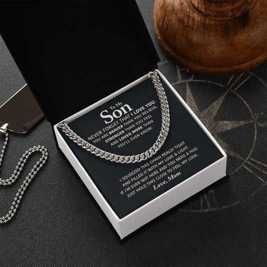 Perfect Gift For Son Cuban Link Chain