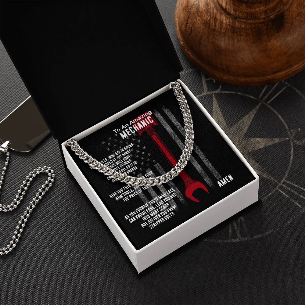 Mechanic Prayer Cuban Link Chain