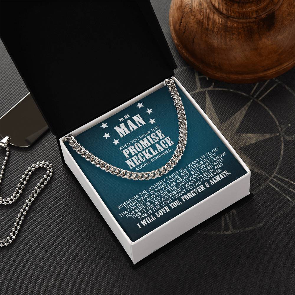 My Man - The Love I Want To Last Forever Cuban Link Chain