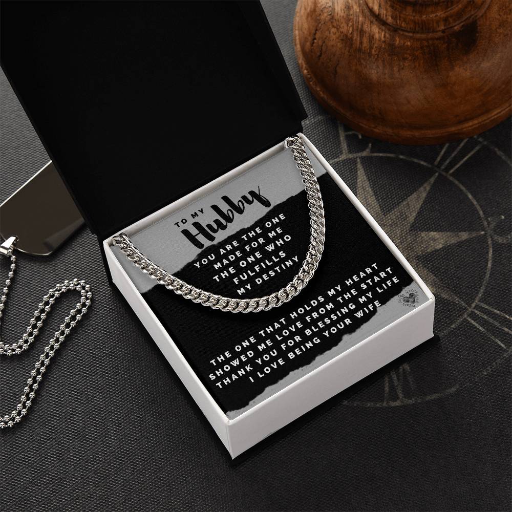 Hubby Chain Necklace For Men Cuban Link Chain