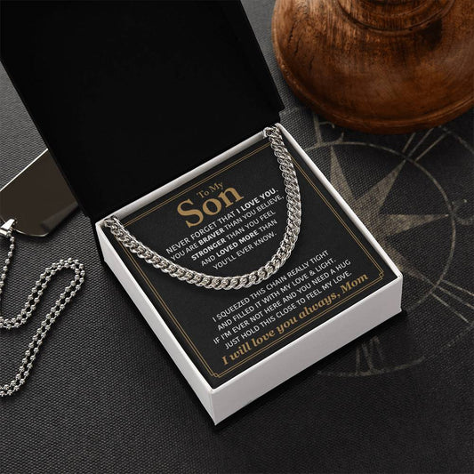 Perfect Gift For Son Cuban Link Chain