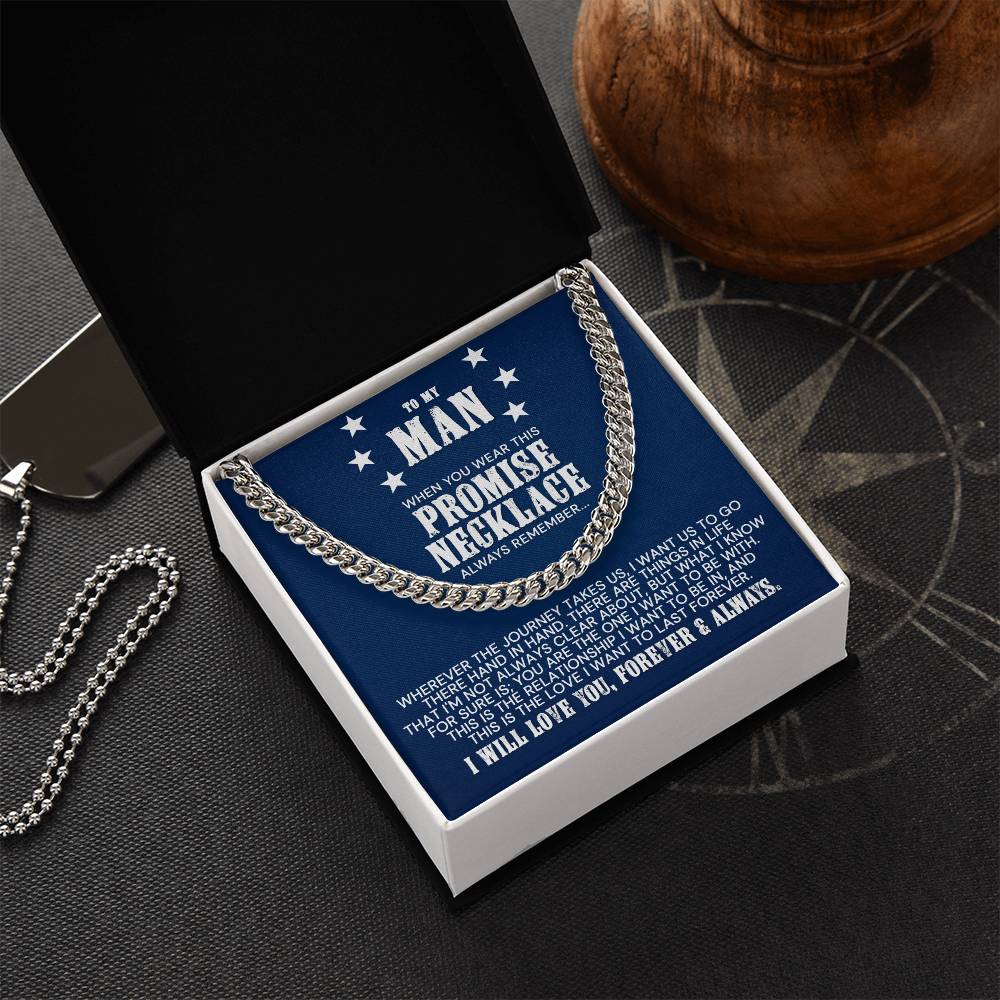 To My Man - Cuban Link Chain Necklace