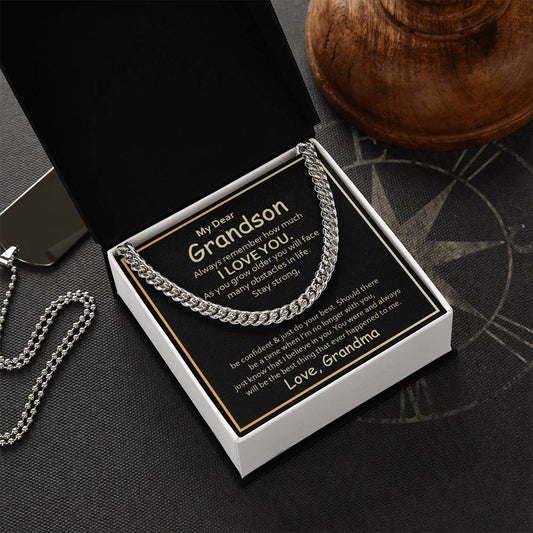 Gift For Grandson  - Cuban Link Chain Necklace - Trending Now
