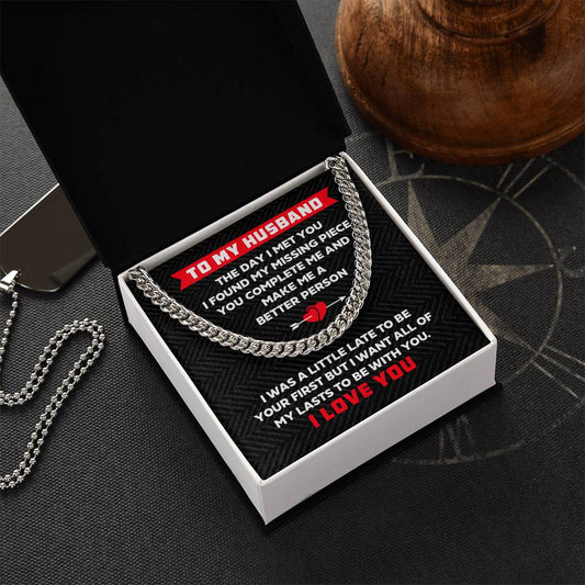 To My Husband - Cuban Link Chain