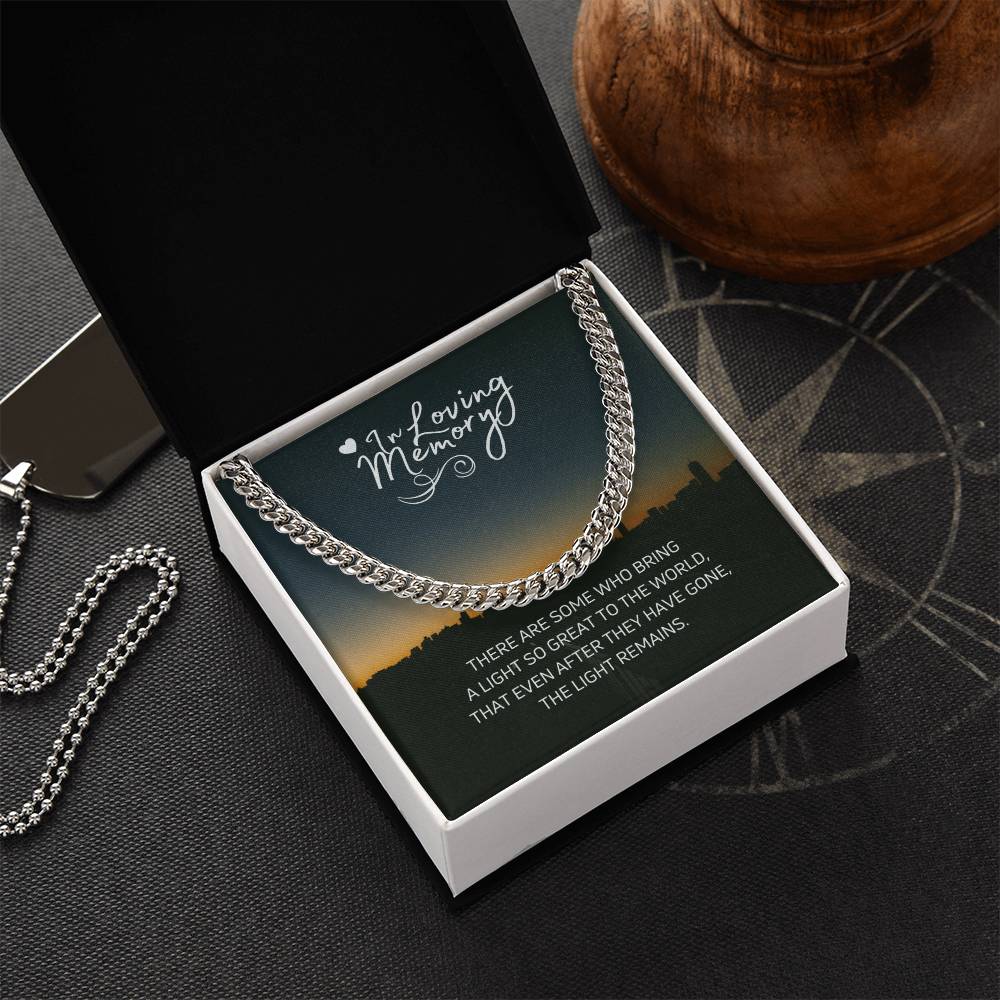 In Loving Memories Cuban Link Chain
