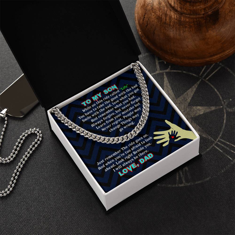 To My Son - Cuban Link Chain