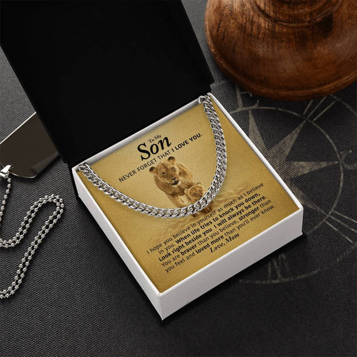 Perfect Gift For Son Cuban Link Chain