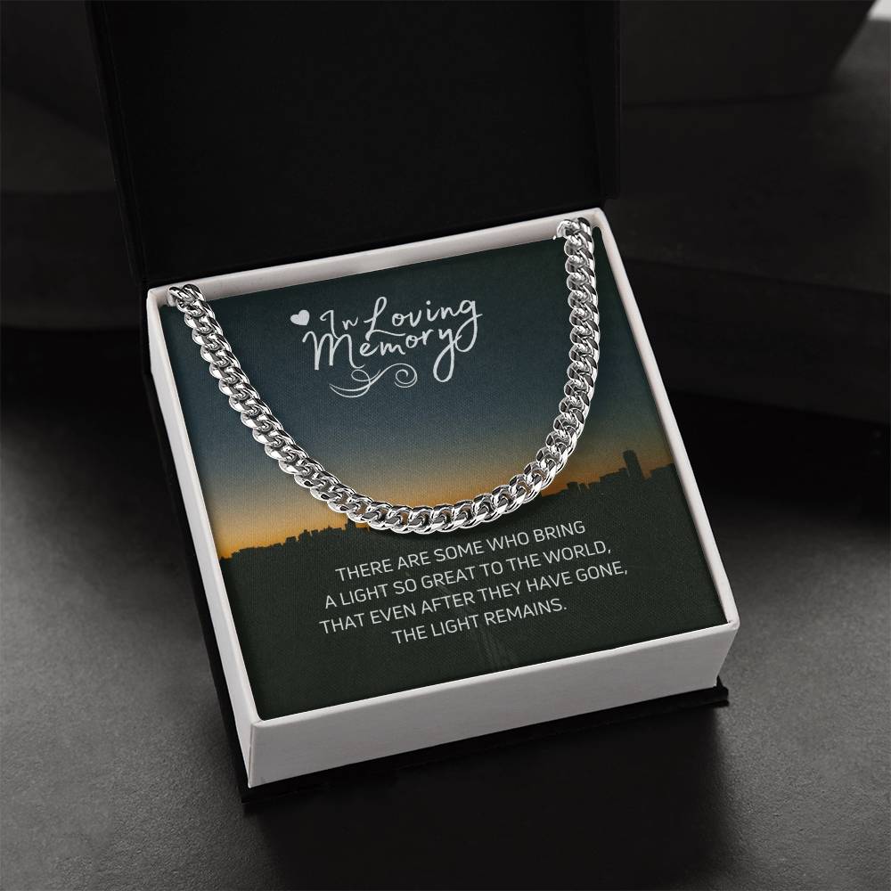 In Loving Memories Cuban Link Chain