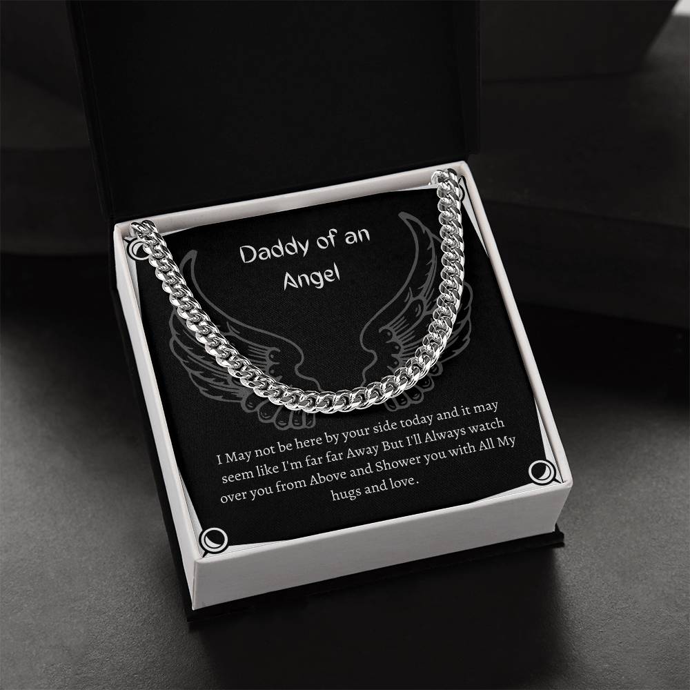 Daddy Of An Angel Cuban Link Chain