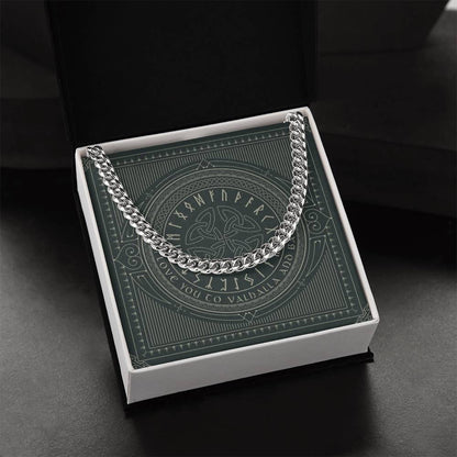Gift For Boyfriend  Husband Vikings Gift For Him Gift For Him Unique Cuban Link Chain