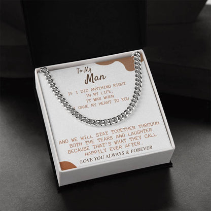 Perfect Gift For My Man Cuban Link Chain