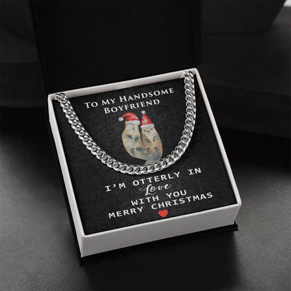 To My Handsome Boyfriend - Luxury Valentine's Day Gifts Cuban Link Chain