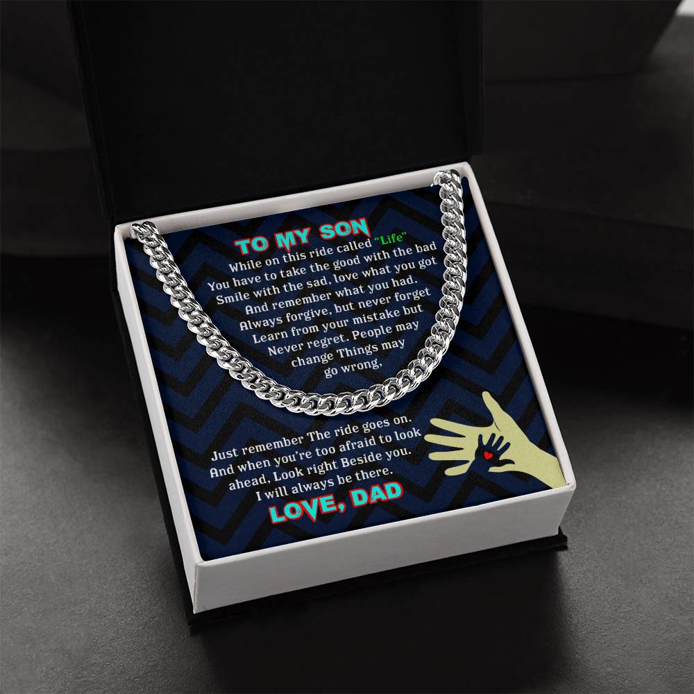 To My Son - Cuban Link Chain