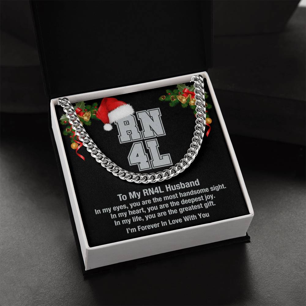 My Rn4l Husband Cuban Link Chain Necklace