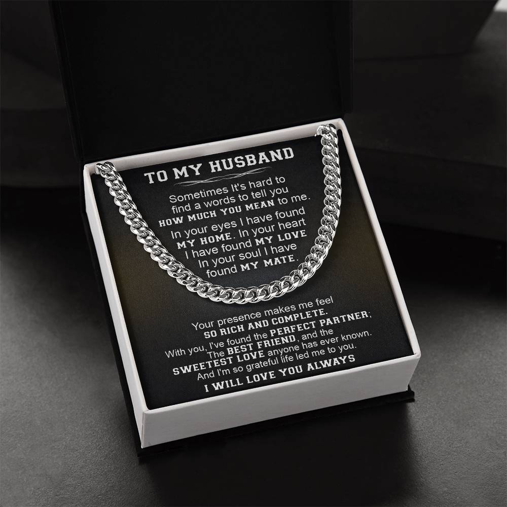 Gift For Husband - The Perfect Partner - Cuban Link Cuban Link Chain