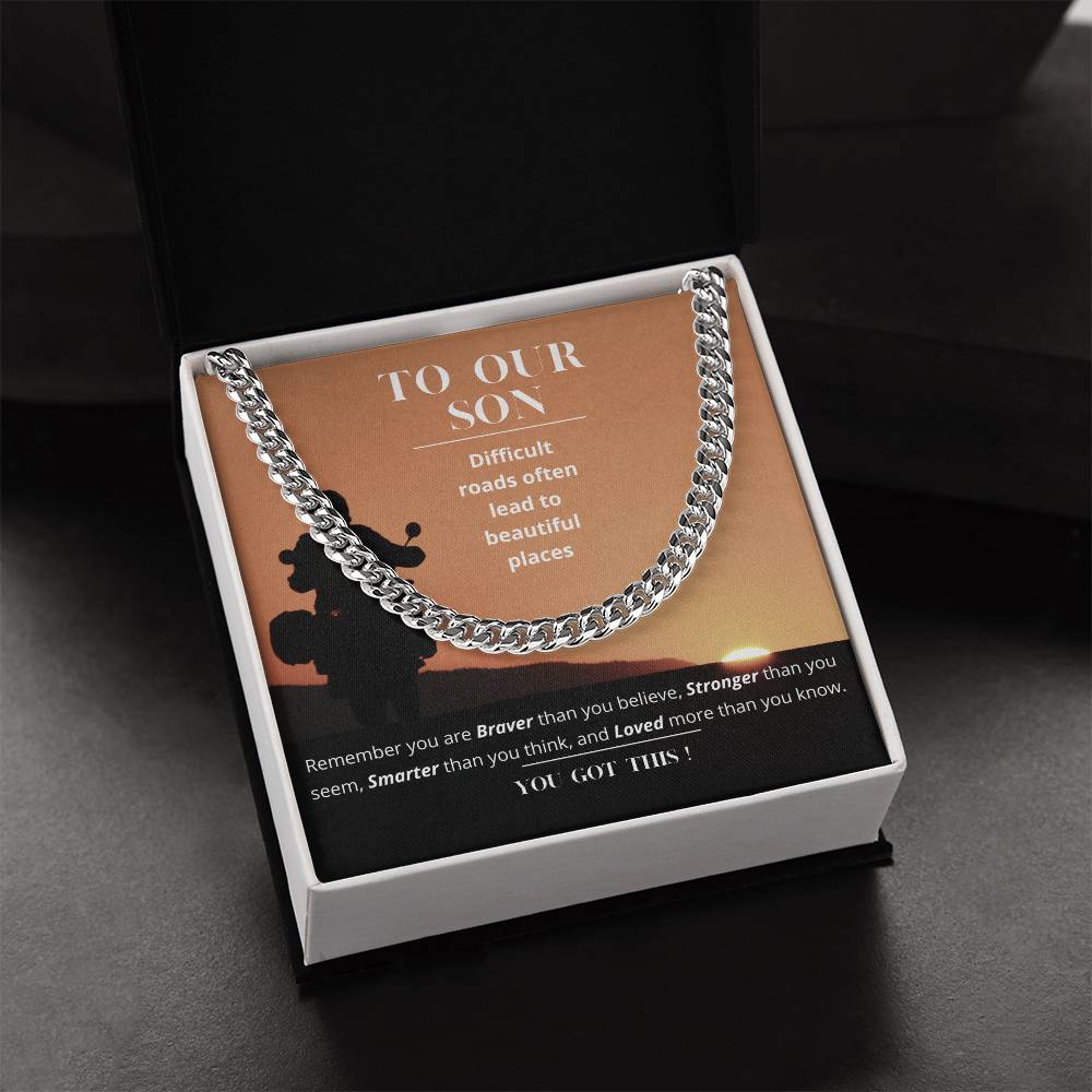 Son Gift Parents Cuban Link Chain Gift To Son Birthday Gift Father Son Gift Gift To Son From Mom Son Gift Ideas Specia