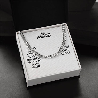 Cuban Link Chain For Husband. Chain Necklace Anniversary Gift For Husband Birthday Gift For Man Gift For Men Chain For