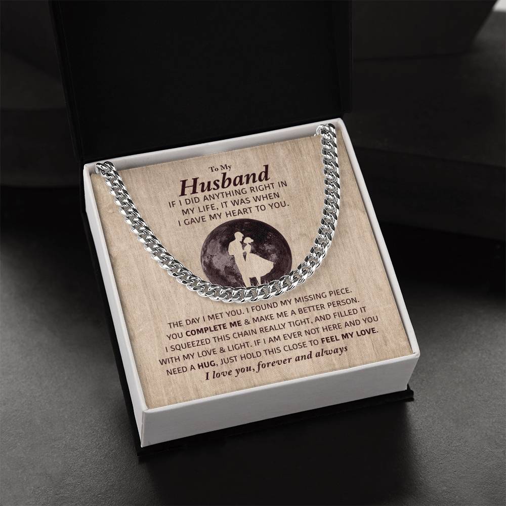 Perfect Gift For Husband Cuban Link Chain