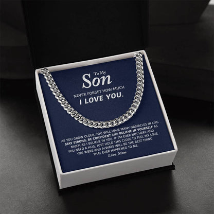 My Son- Be Confident - Cuban Link Chain