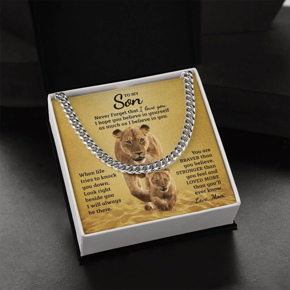 Perfect Gift For Son Cuban Link Chain