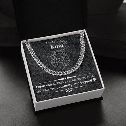 Necklace Gift For Husband Boyfriend Happy New Year Gift Cuban Link Chain