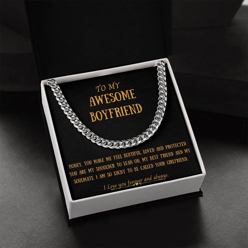 Awesome Boyfriend Cuban Link Chain