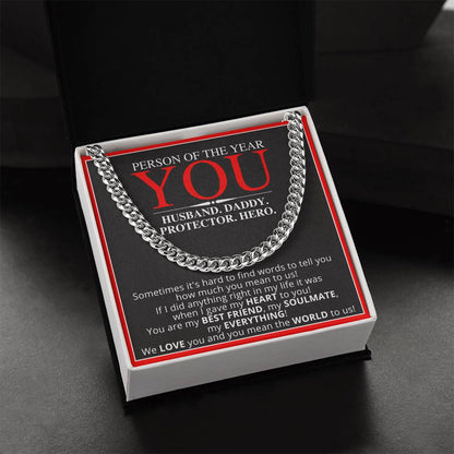 Person Of The Year - Gift For Husband Cuban Link Chain