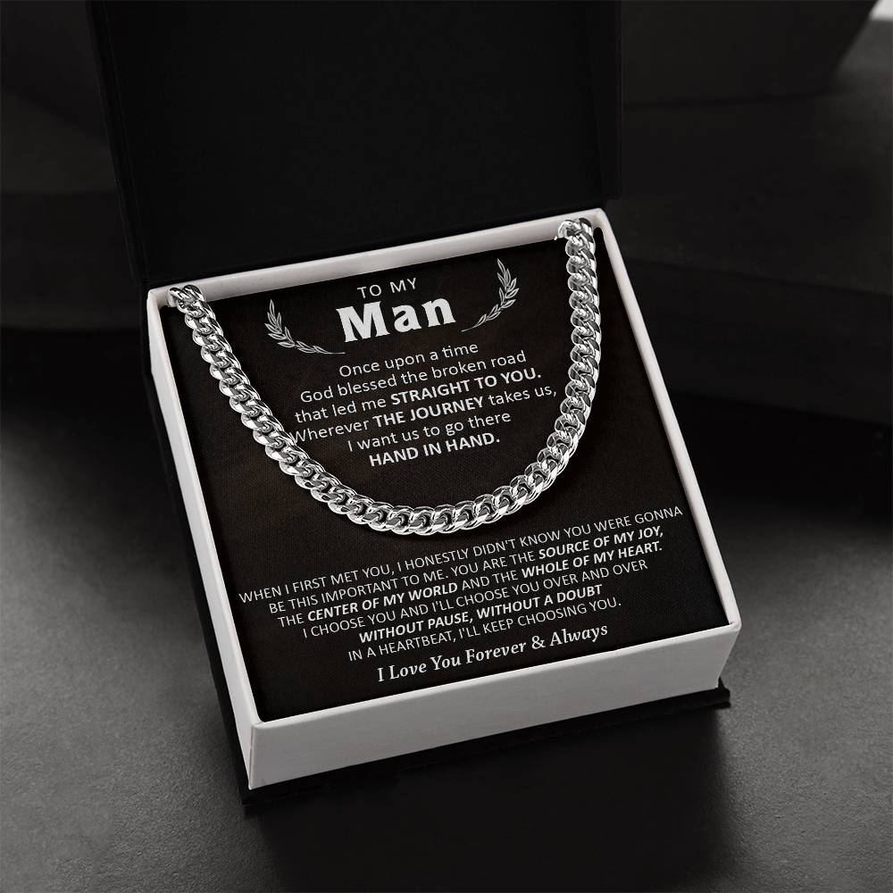 Gift For Your Man - Choose You - Cuban Cuban Link Chain