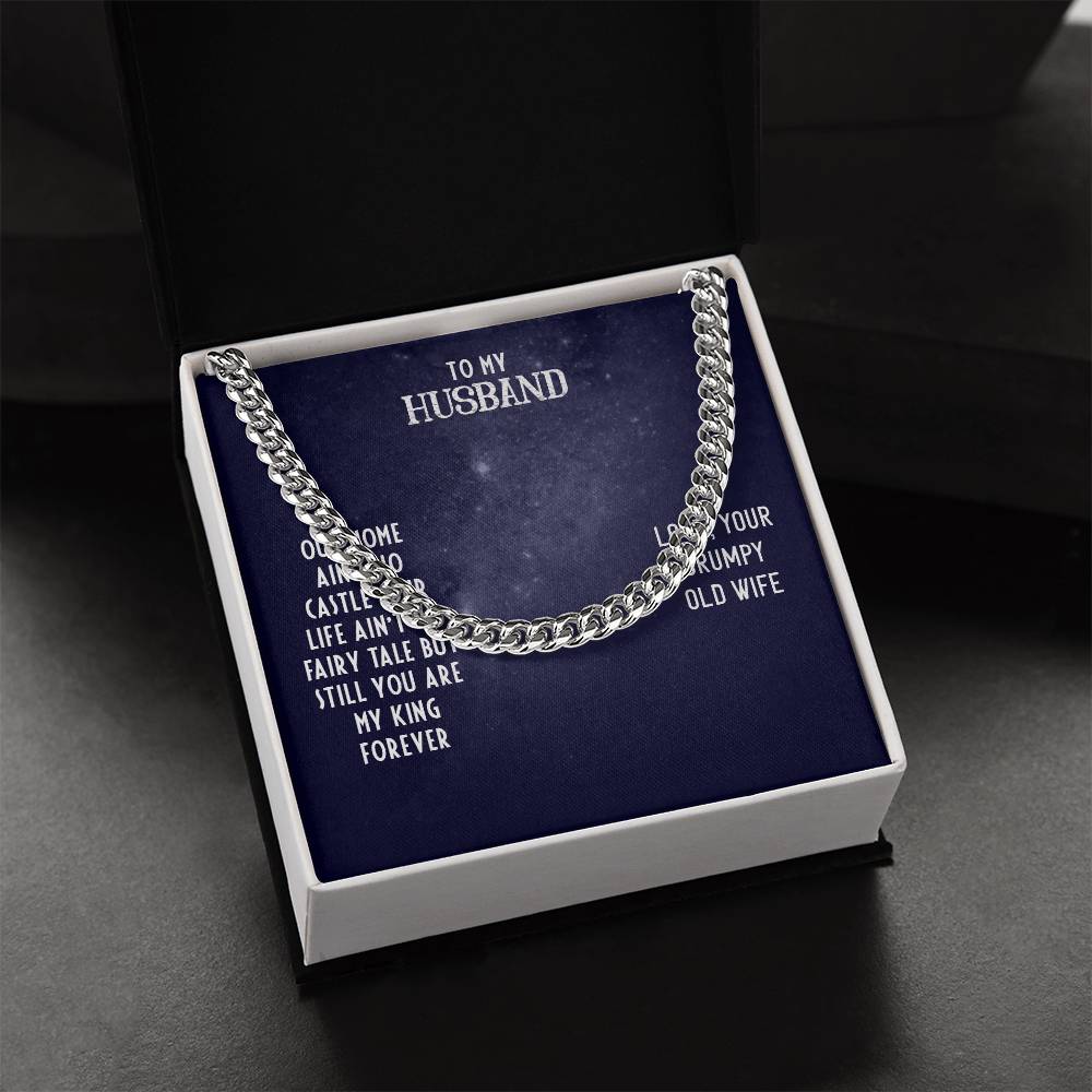 Cuban Link Chain For Husband. Chain Necklace Anniversary Gift For Husband Birthday Gift For Man Gift For Men Chain For