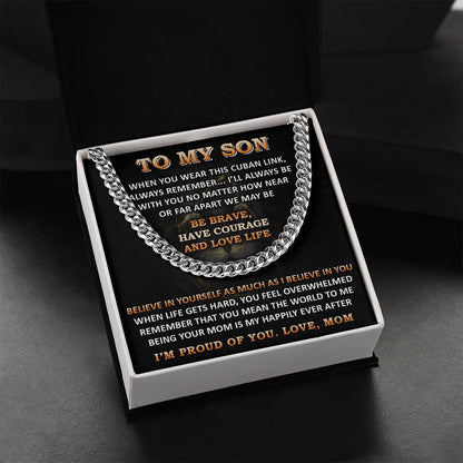 Gift For Son - Far Apart 2 - Cuban Link Cuban Link Chain