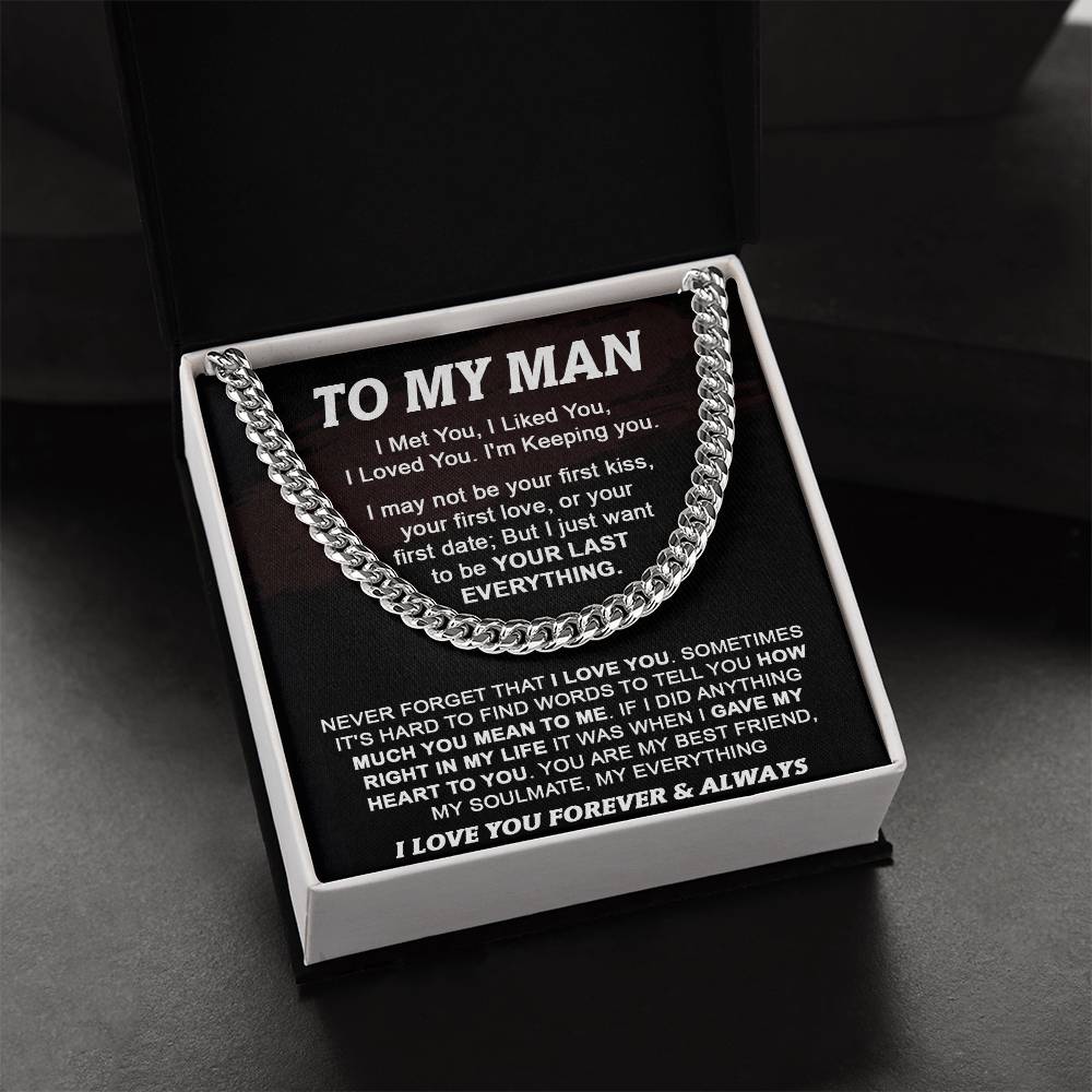 Gift For Your Man - How Much You Mean To Me - Cuban Cuban Link Chain