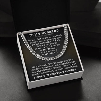 Gift For Husband - Lazy Days - Cuban Link Cuban Link Chain