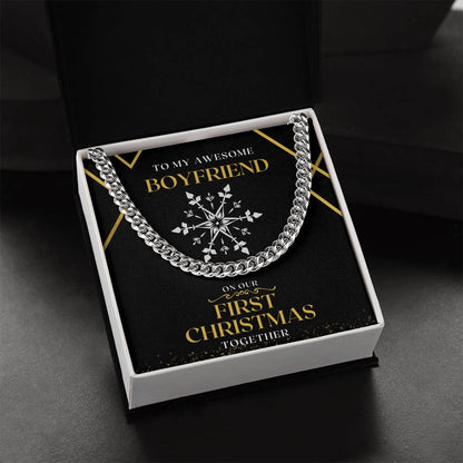 Chain Necklace To My Boyfriend On Our First Christmas Together Cuban Link Chain