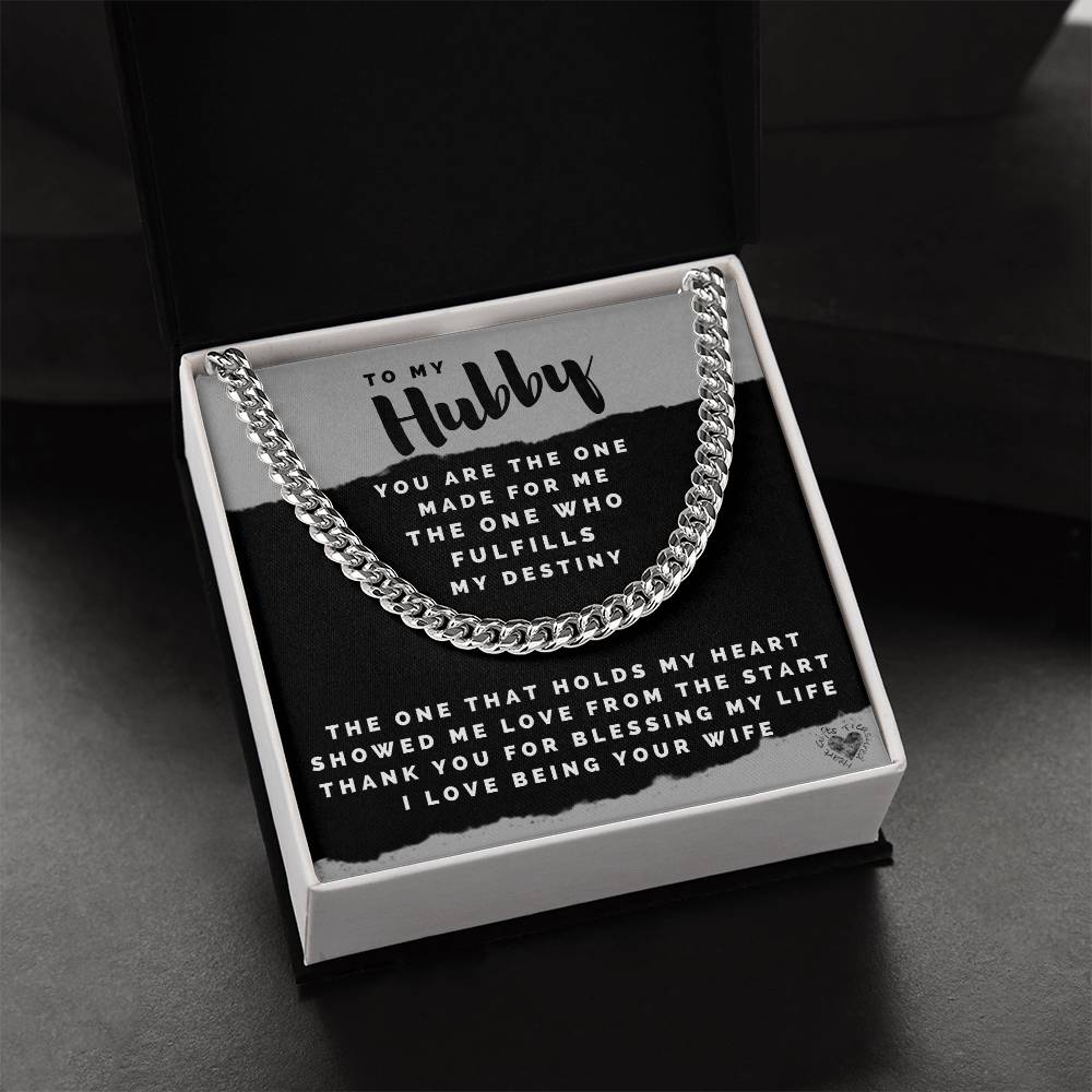 Hubby Chain Necklace For Men Cuban Link Chain