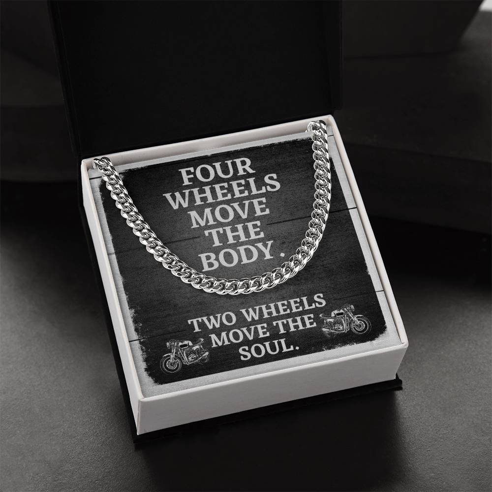 Cuban Chain Link Necklace For Men Motorcycle Enthusiast Gift Birthday Gift Necklace For Husband Boyfriend Son Cuban Link Chain