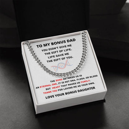 Cuban Link Chain Gift For Bonus Dad