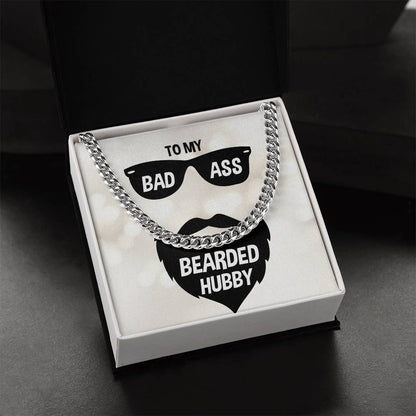 Cuban Link Chain Necklace - Gifts For Him  Gifts For Bearded Hubby Birthday Anniversary