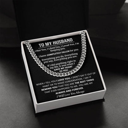 Gift For Husband - My Always - Cuban Link Cuban Link Chain
