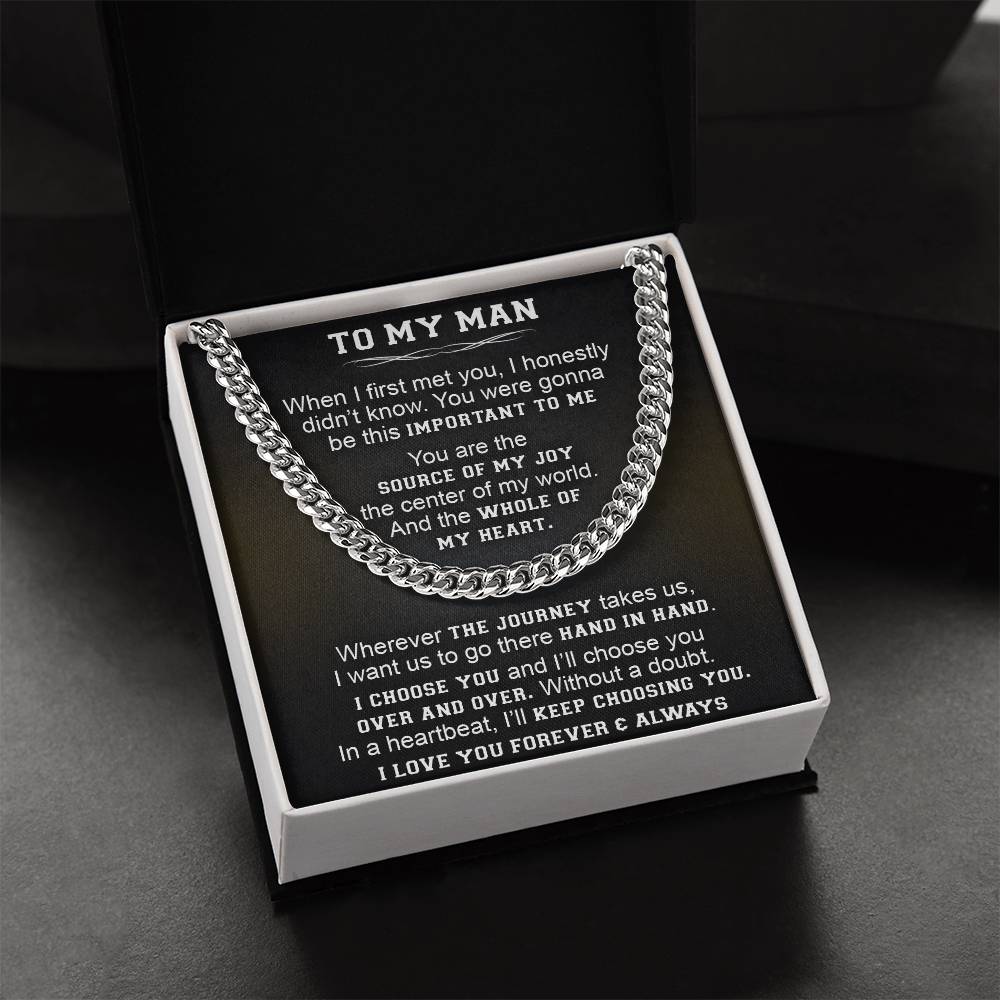 Gift For Your Man - Over And Over - Cuban Link Cuban Link Chain