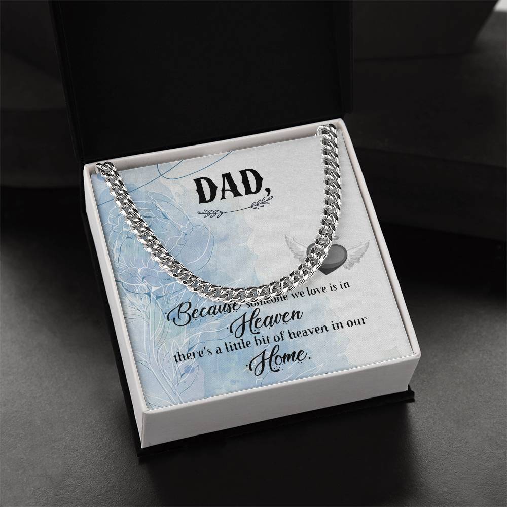 To My Dad Cuban Link Chain