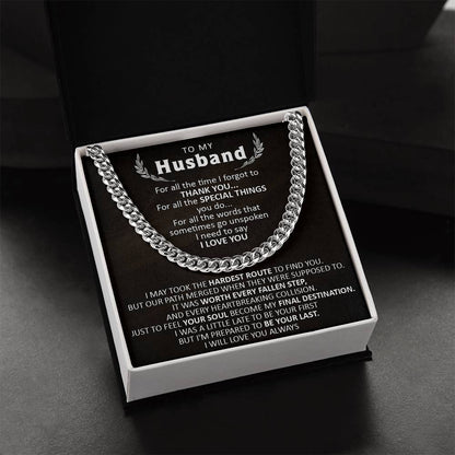 Gift For Husband - The Hardest Route - Cuban Cuban Link Chain