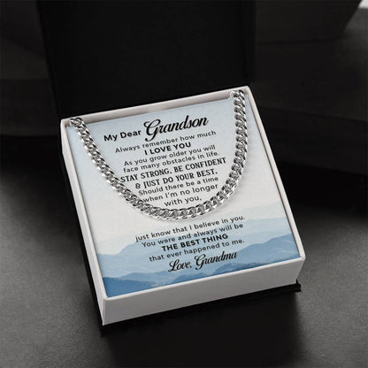 Gift For Grandson - Cuban Link Chain Necklace - Trending Now