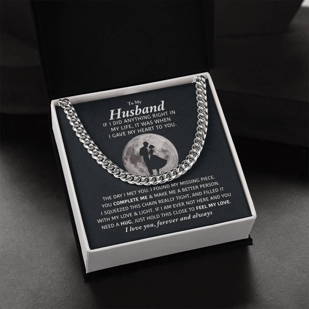 Perfect Gift For Husband Cuban Link Chain
