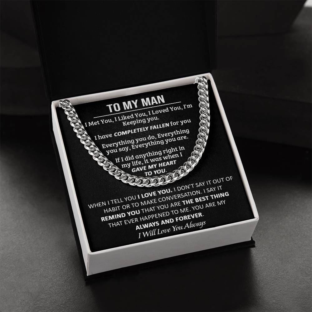 Gift For Your Man - My Always - Cuban Link Cuban Link Chain