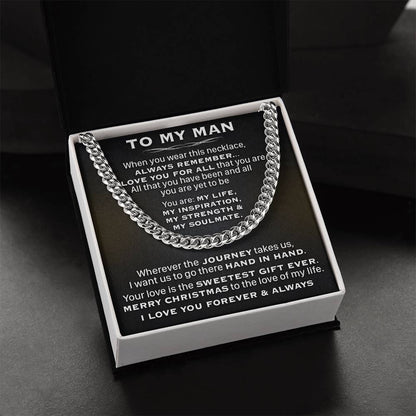 Gift For Husband - My Soulmate - Cuban Link Cuban Link Chain