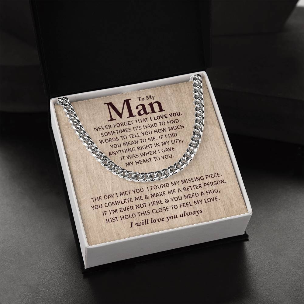 Perfect Gift For Man Cuban Link Chain