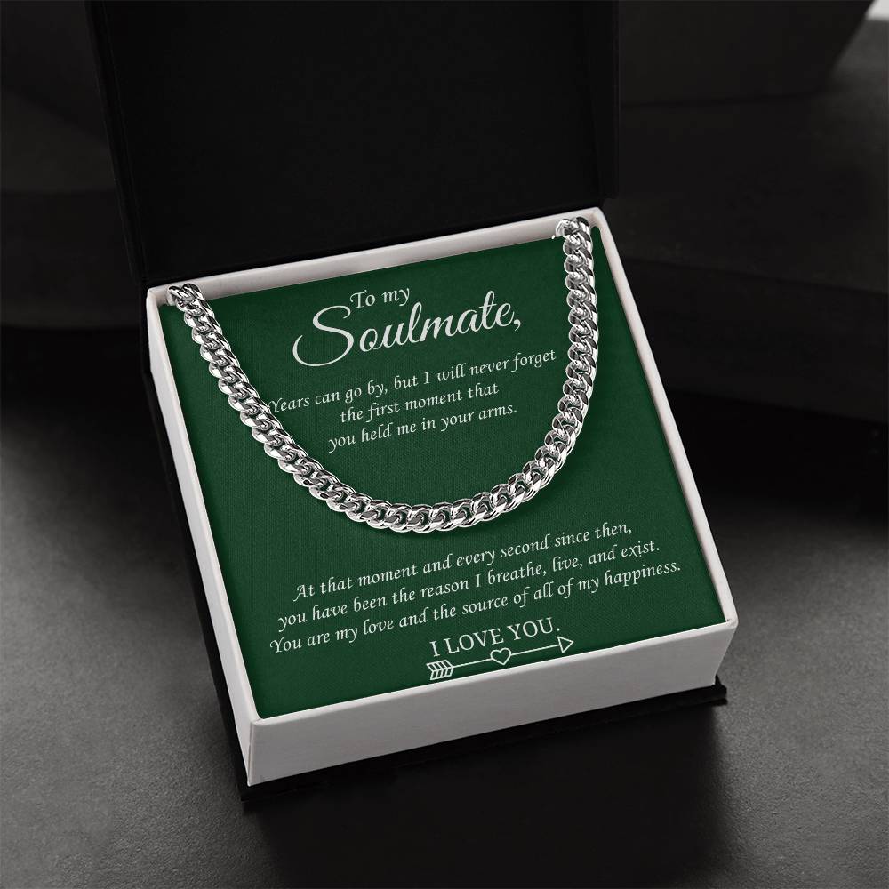 Valentine's Gift Cuban Necklace Gift For Boyfriendsoulmatehusband - You Are My Love And The Source Of All Of My Happin Cuban Link Chain