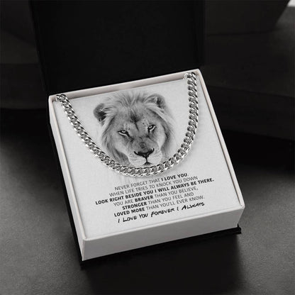 You Are Braver - Cuban Link Chain Necklace
