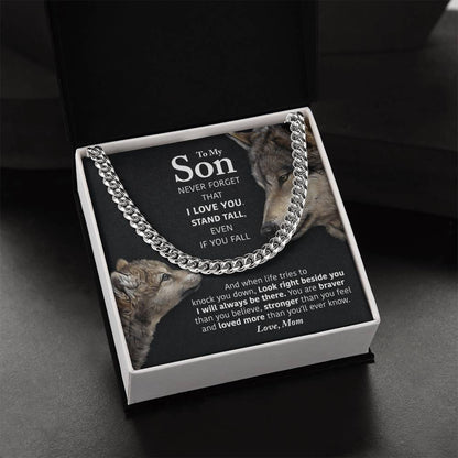 My Son - Stand Tall Cuban Link Chain